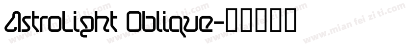AstroLight Oblique字体转换